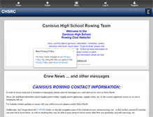 Tablet Screenshot of canisiusrowing.com